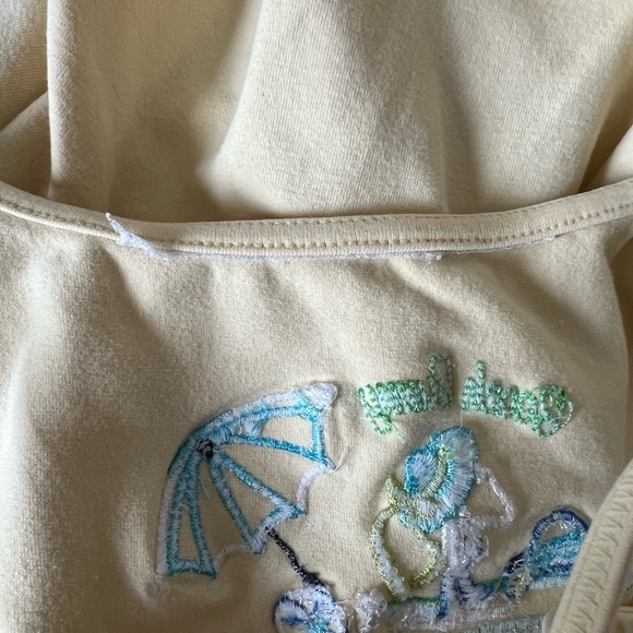 Gymboree Yellow Casual Dress with Beach Theme Y2K Girls Size 4 - Picture 7 of 9